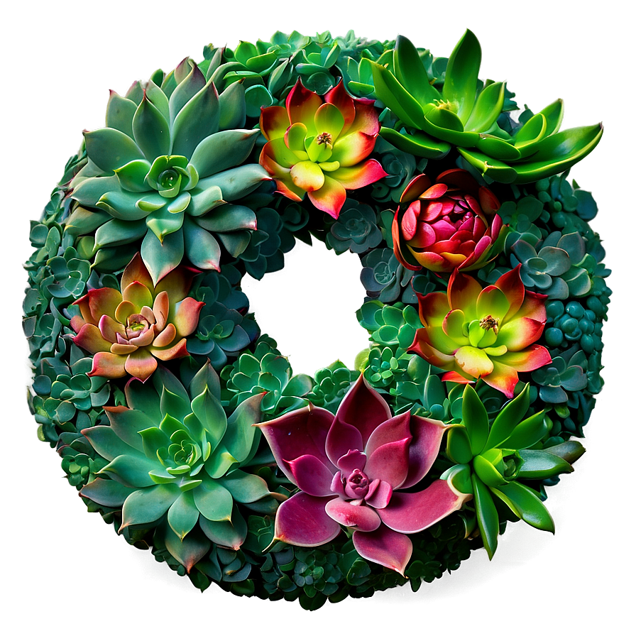 Succulent Wreath Making Png Fld