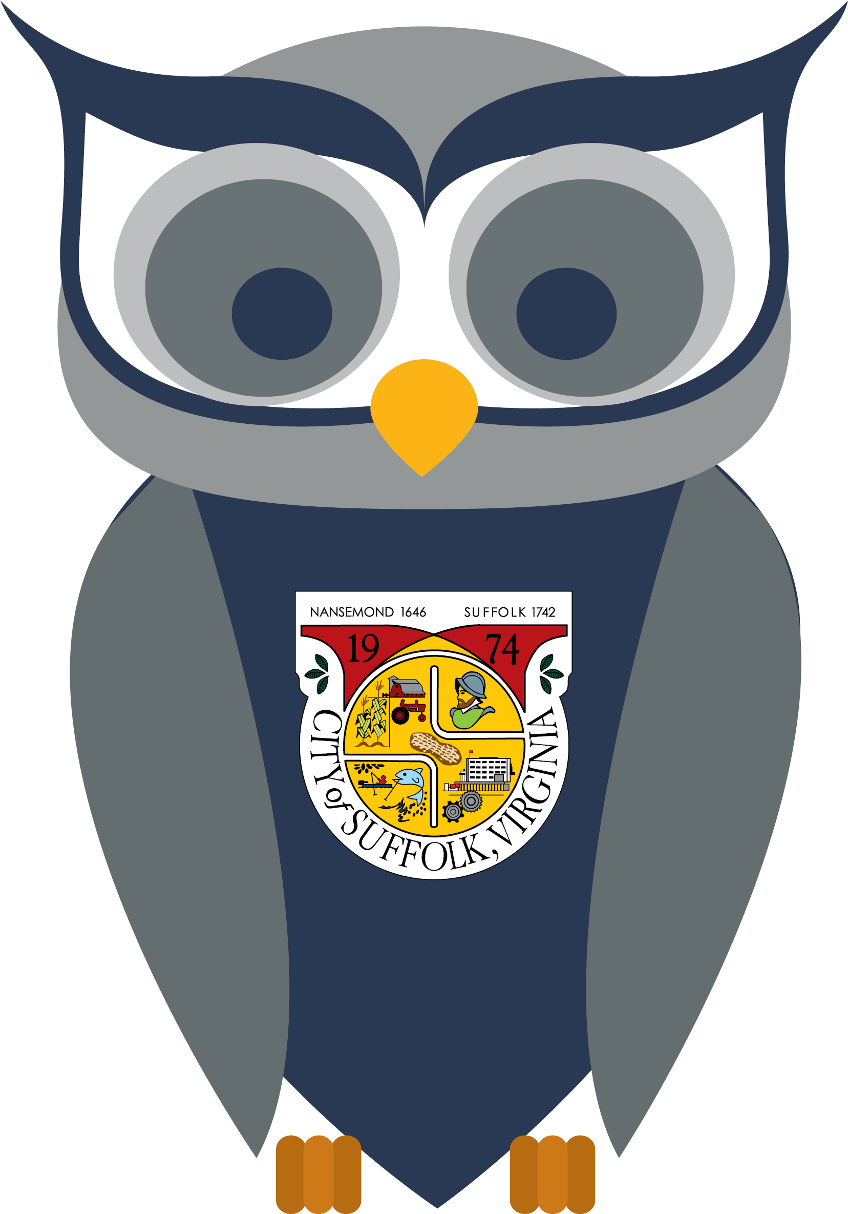 Suffolk Virginia Owl Mascot