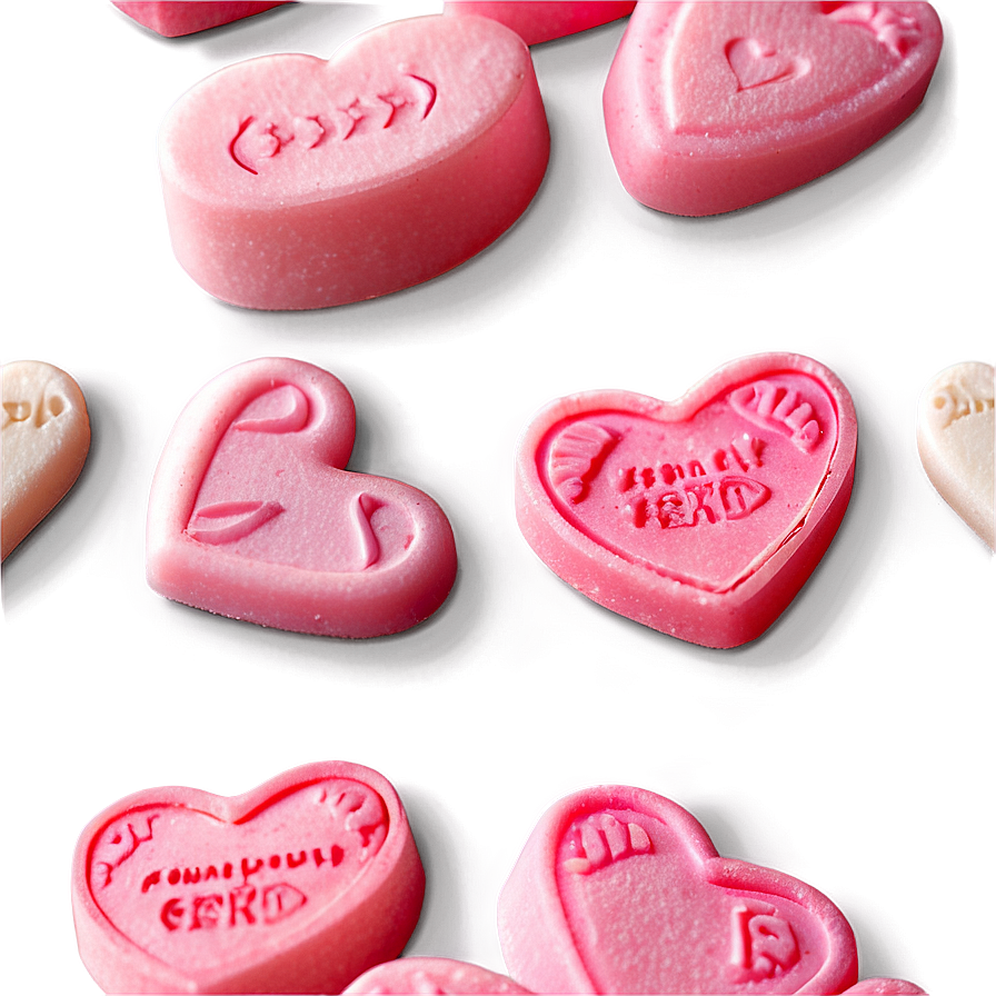 Sugar-free Candy Hearts Png Odb40