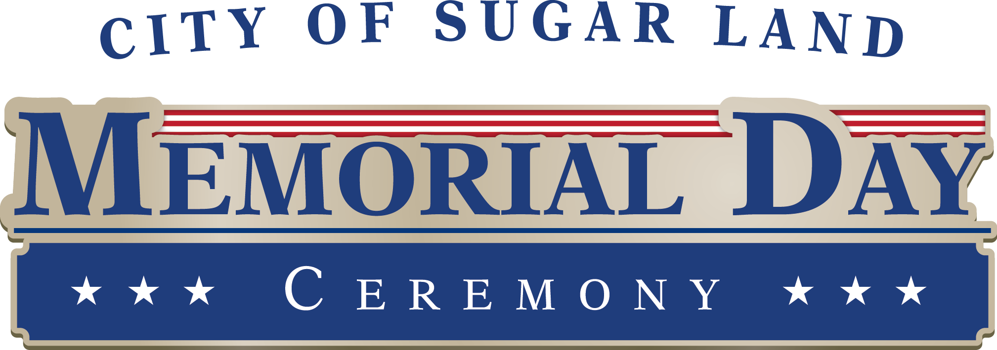 Sugar Land Memorial Day Ceremony Banner