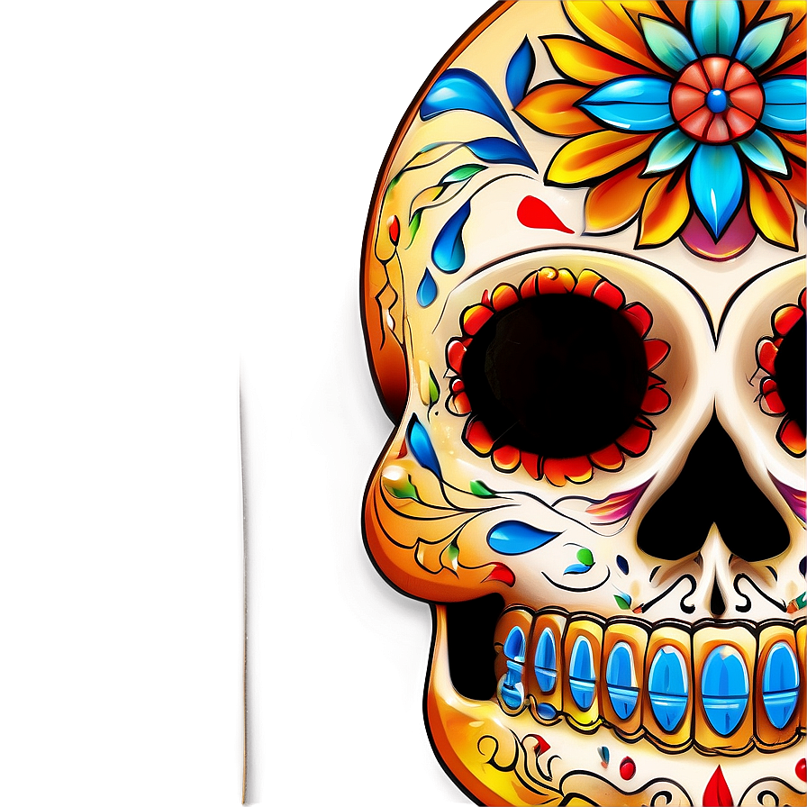 Sugar Skull Tattoo Png Uma23