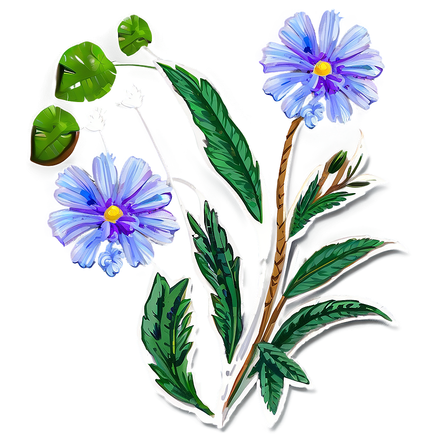 Summer Boho Flowers Png Ktd62