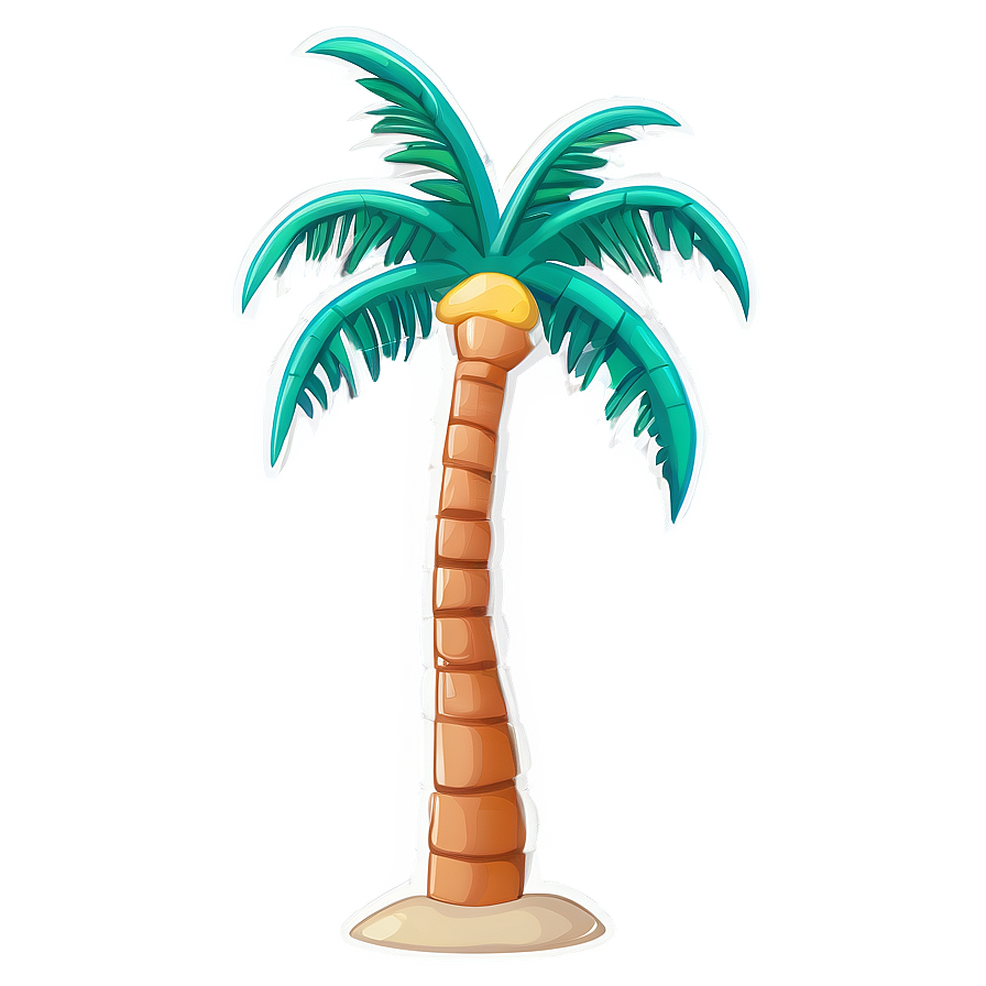 Summer Cartoon Palm Tree Png Ufe