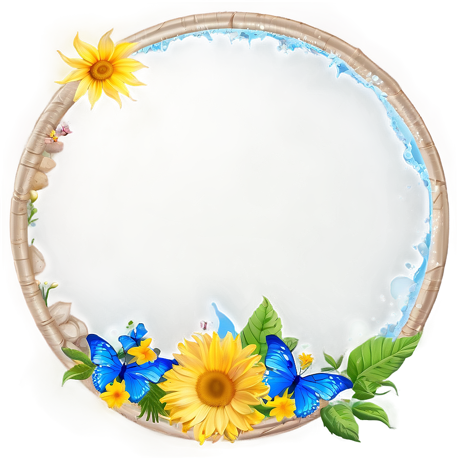 Summer Circle Frame Png 53