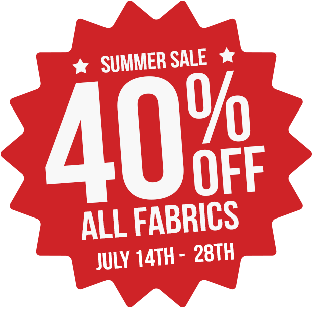 Summer Fabric Sale Advertisement