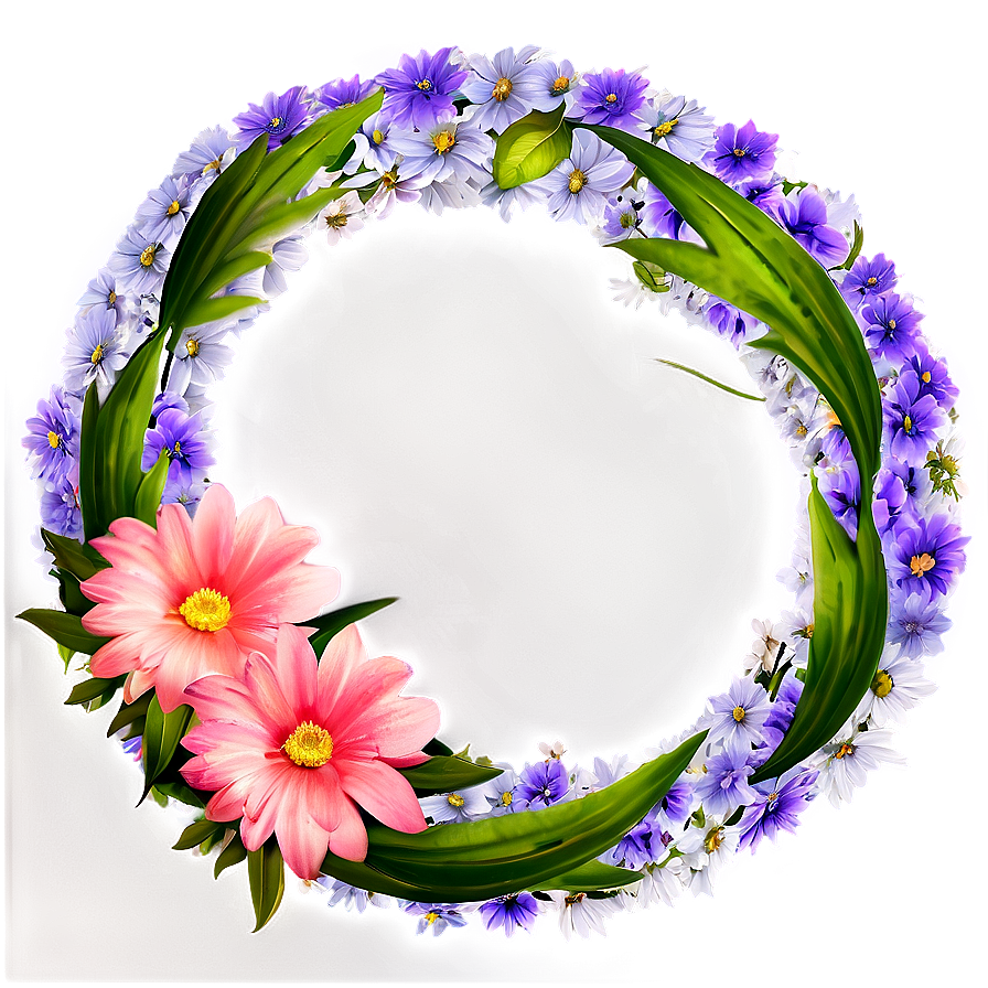 Summer Flower Circle Png Wkl18