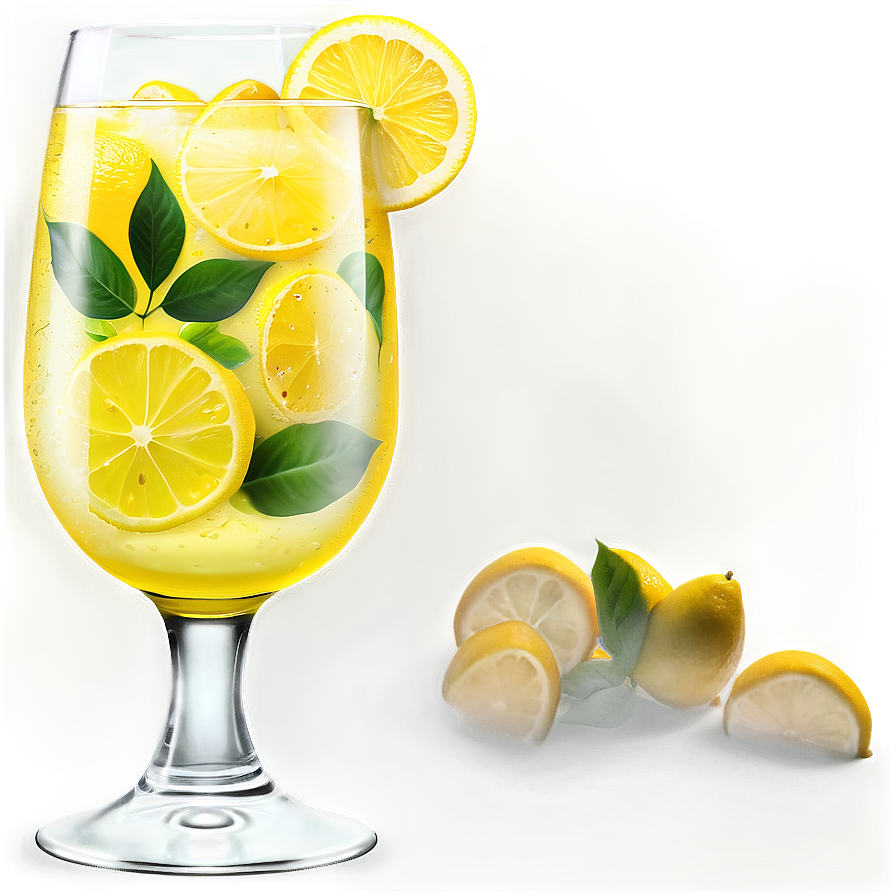 Summer Lemonade Glass Png 05252024