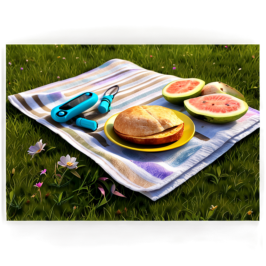 Summer Meadow Picnic Png 35