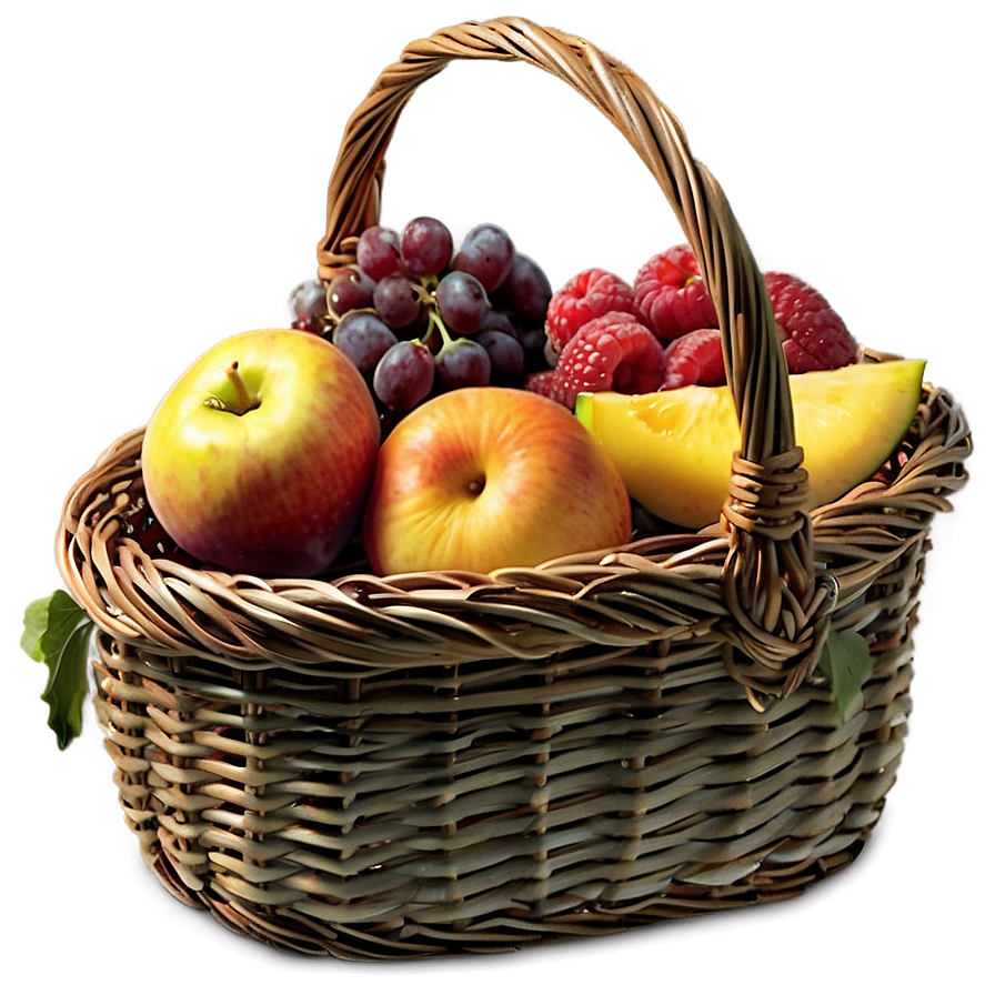 Summer Picnic Basket Png 11