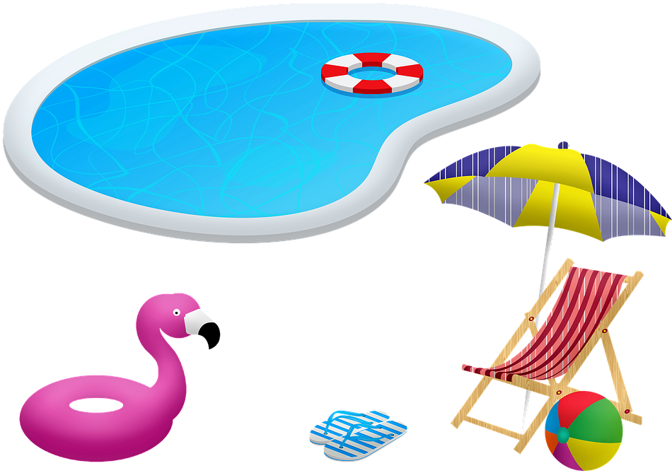 Summer Poolside Relaxation Scene