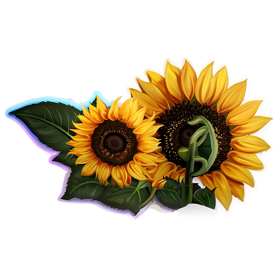 Summer Sunflower Sticker Png Ihp52