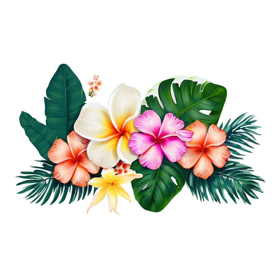 Summer Tropical Border Png Hyt