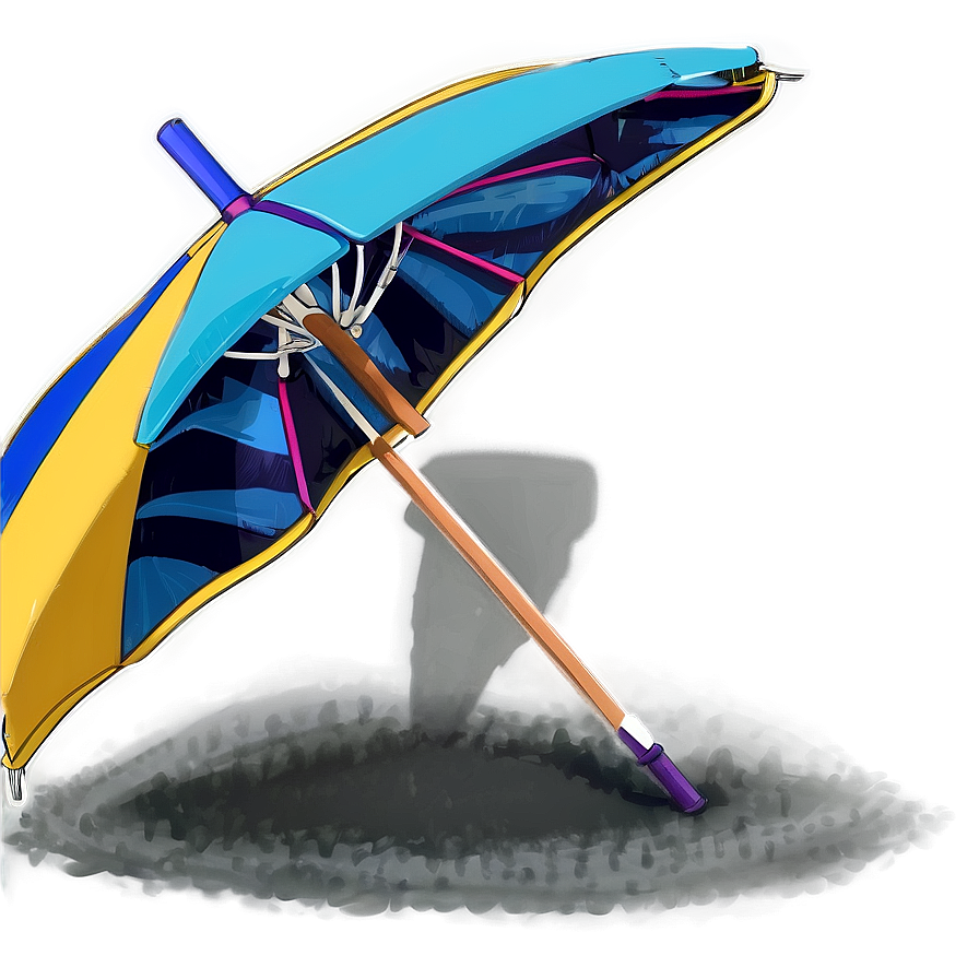 Summer Vibes Beach Umbrella Png Oky