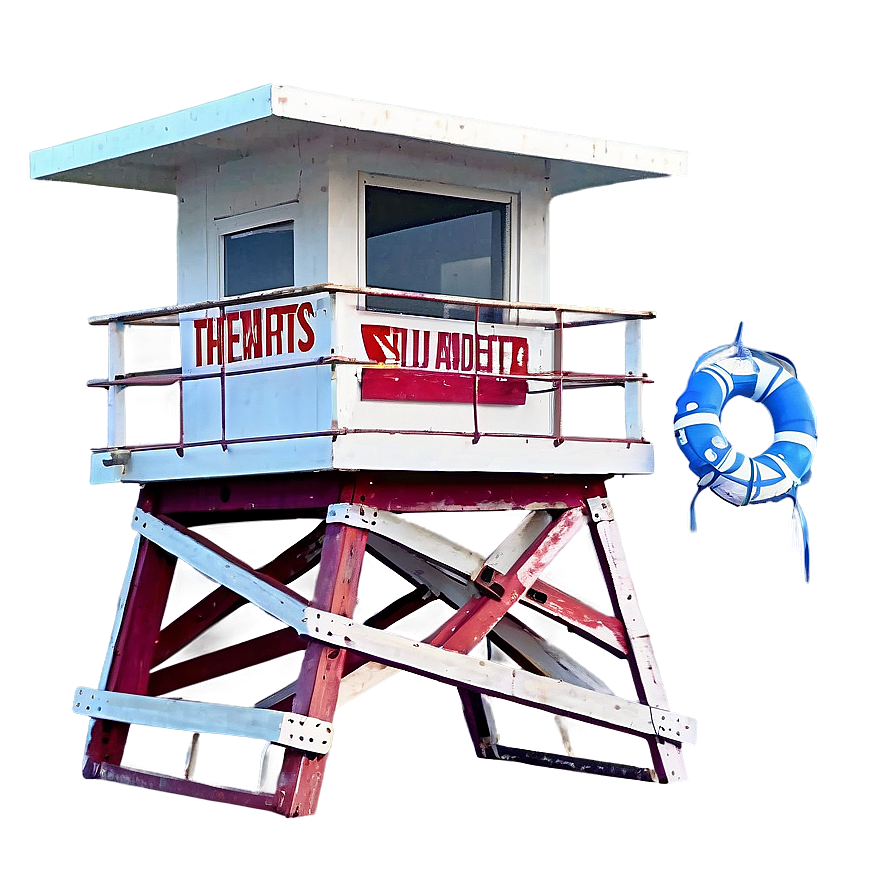 Summer Vibes Lifeguard Tower Png Lid53