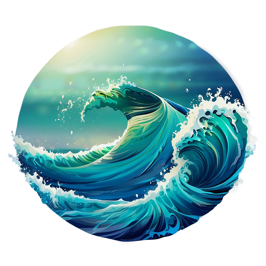 Summer Vibes Ocean Wave Png Vui85