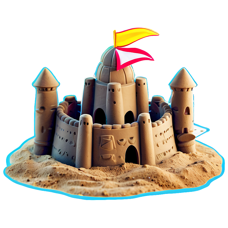 Summer Vibes Sand Castle Png Xxs