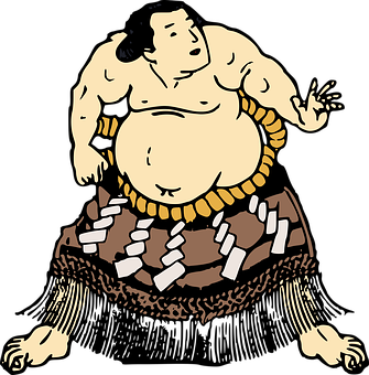 Sumo Wrestler Cartoon