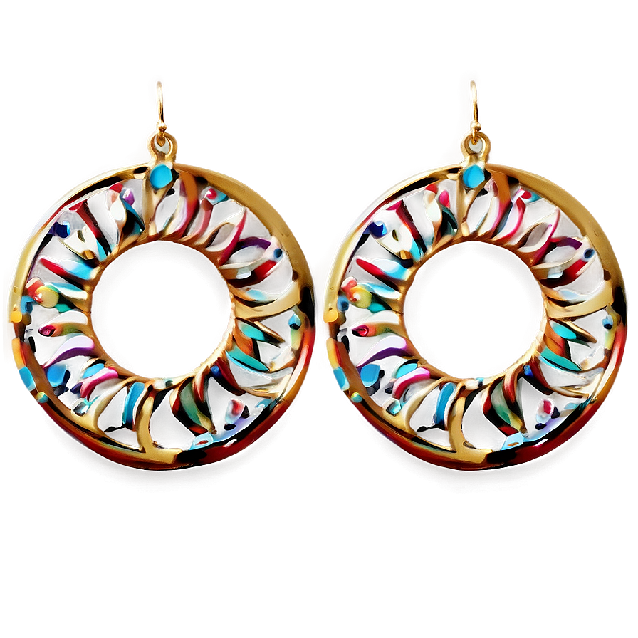 Sun Hoop Earring Png Vkx54