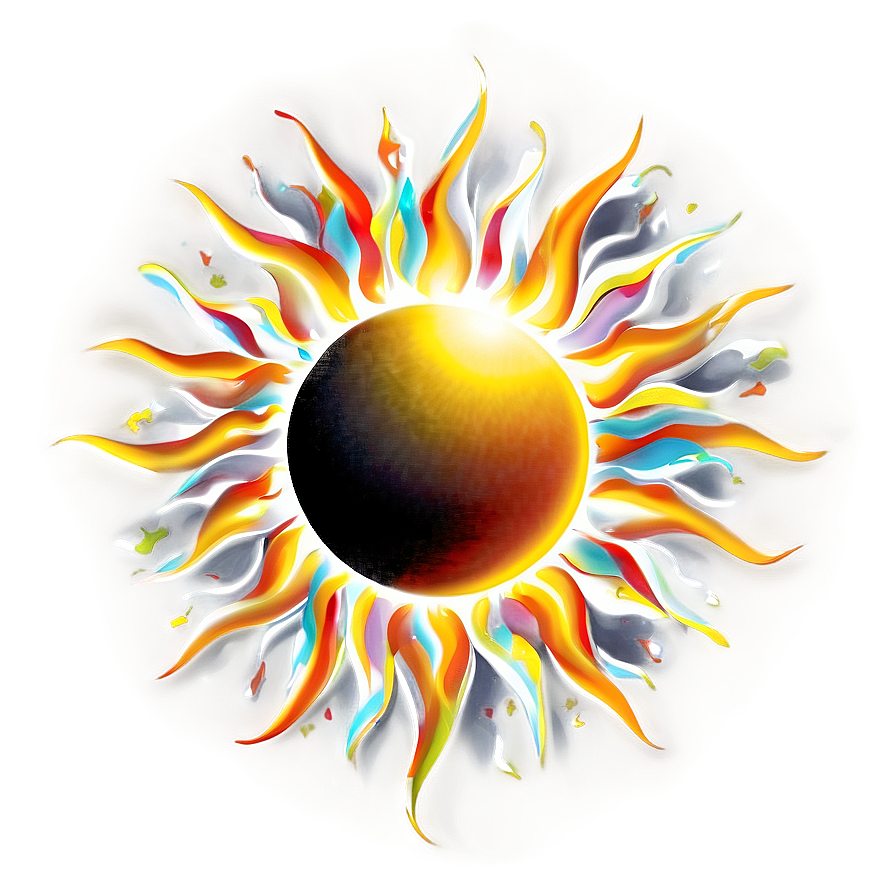 Sun Transparent Art Png 89