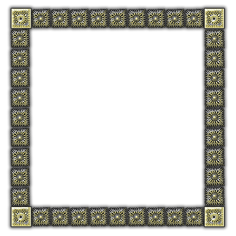 Sunburst Decorative Frame Pattern