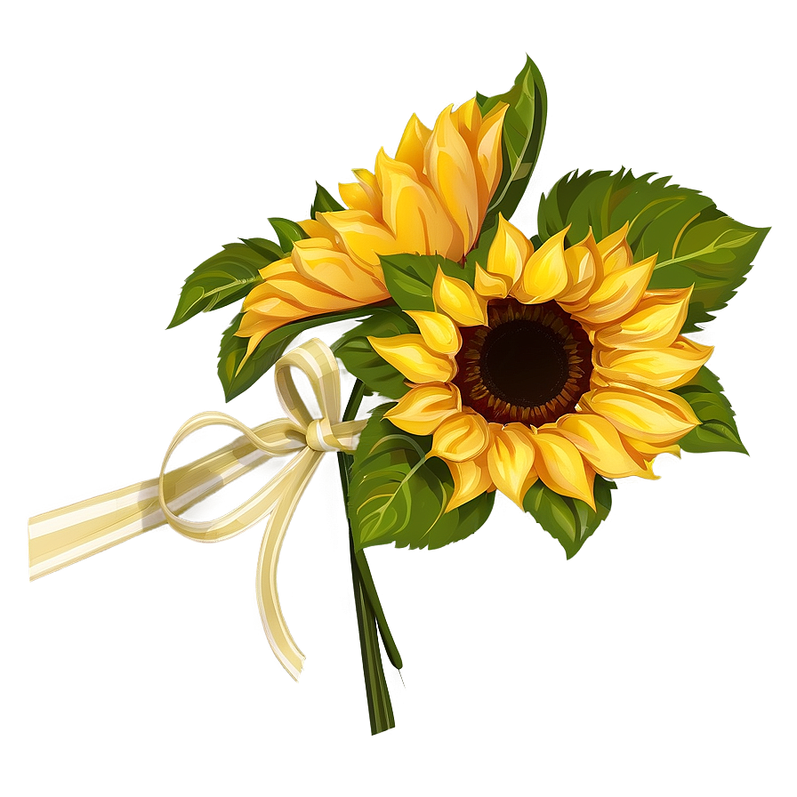 Sunflower Bouquet Transparent Png 05262024