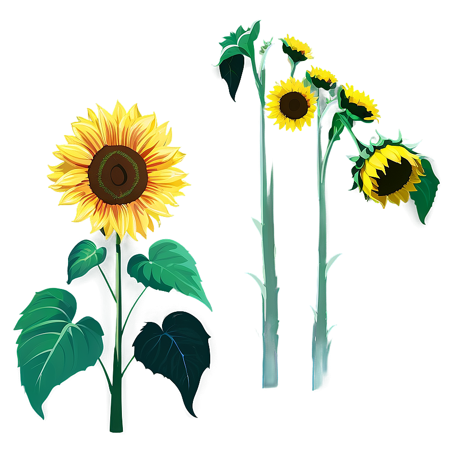 Sunflower Clipart No Background Png 05262024