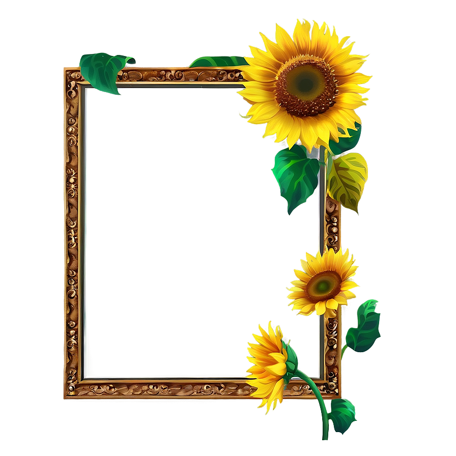 Sunflower Frame Png Bfb