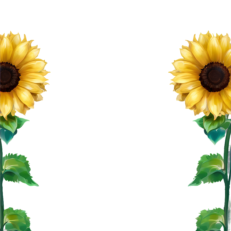 Sunflower Frame Transparent Png Quj