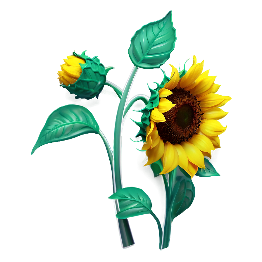 Sunflower Illustration Png 05032024