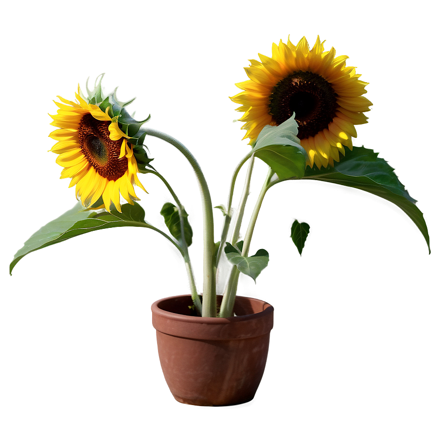 Sunflower In Pot Png 27