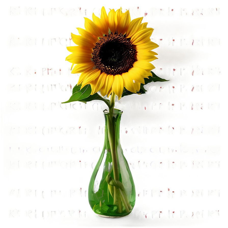 Sunflower In Vase Png Rqp63