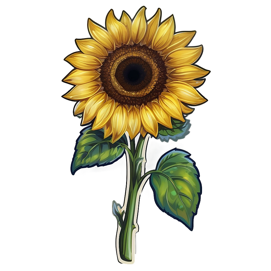 Sunflower Sticker Transparent Png Fig