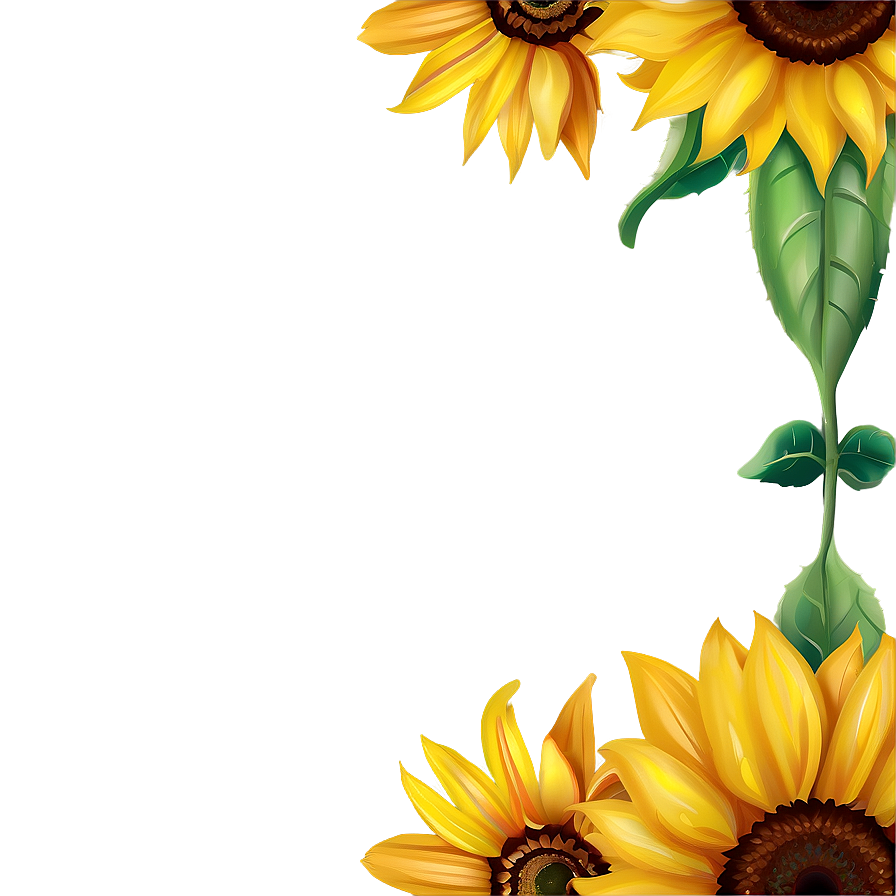 Sunflower Transparent Background Design Png 05262024