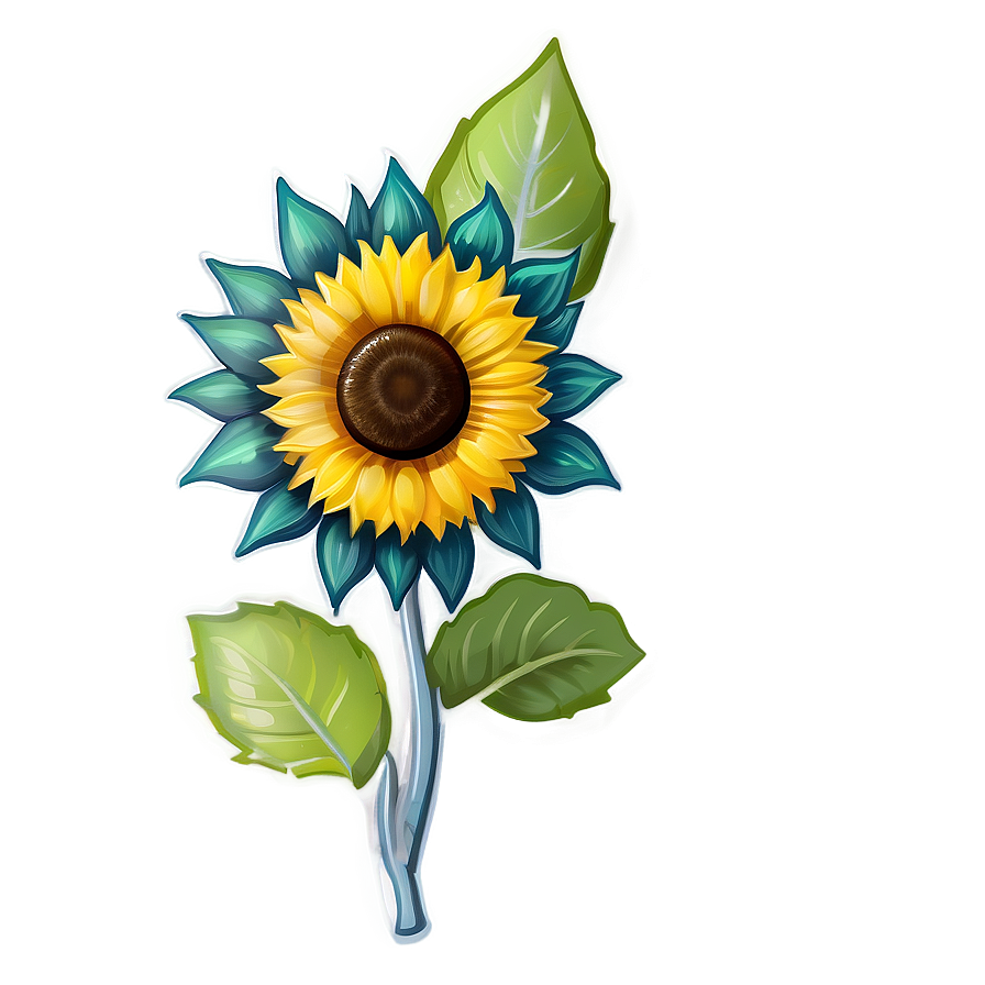 Sunflower Transparent Badge Png Nlf84