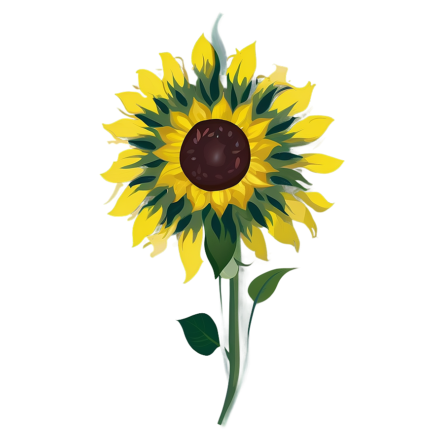 Sunflower Transparent Branding Png 05262024