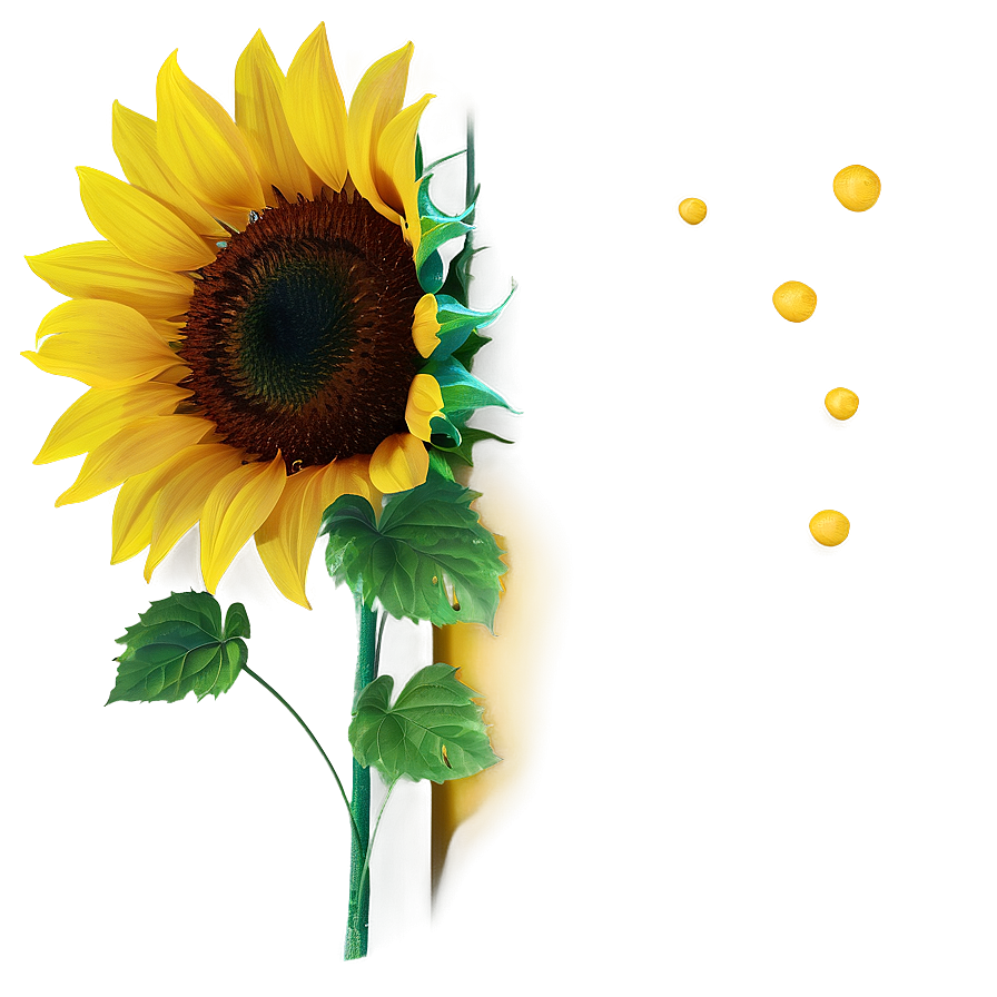 Sunflower Transparent Corner Png Icb91