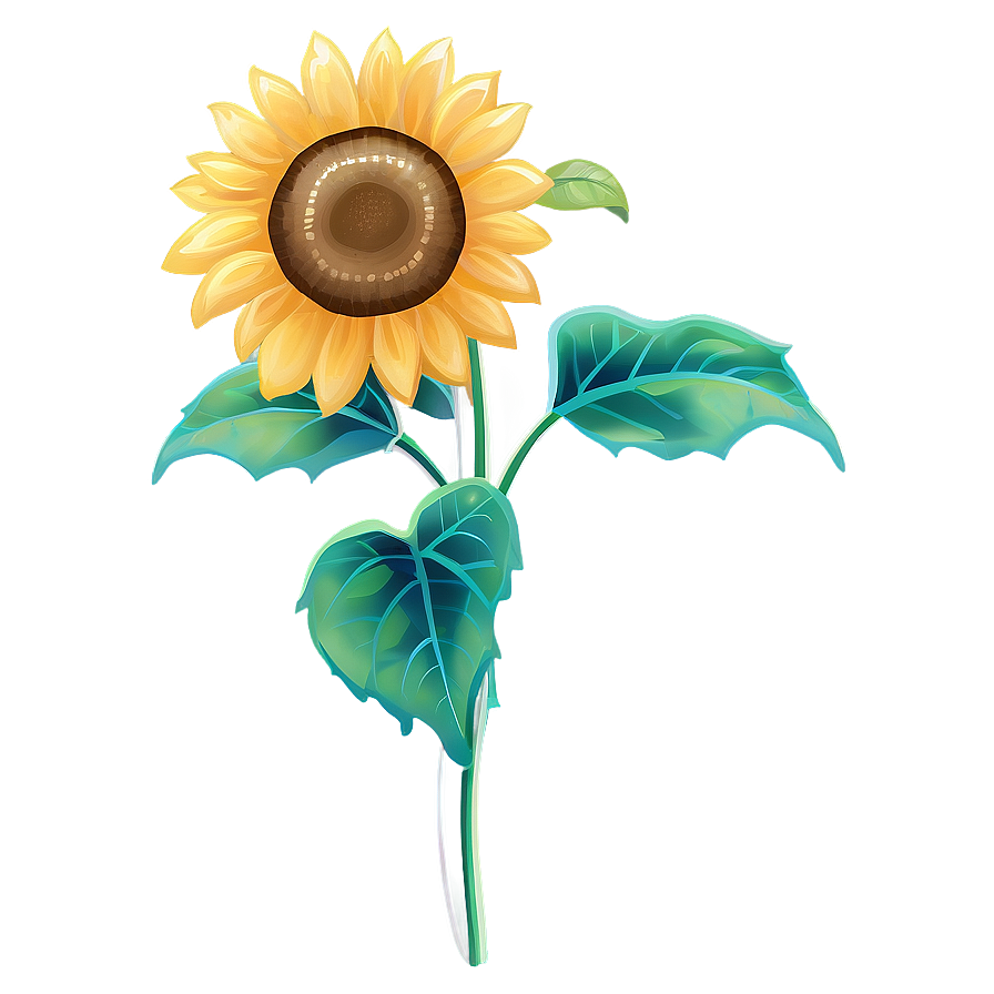 Sunflower Transparent Mural Png 4