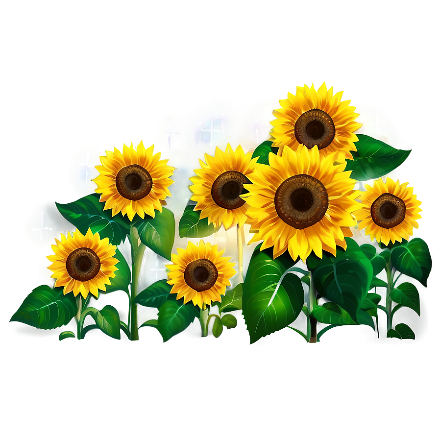 Sunflower Transparent Mural Png Oyq80