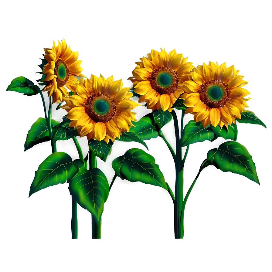 Sunflower Transparent Scene Png 05262024