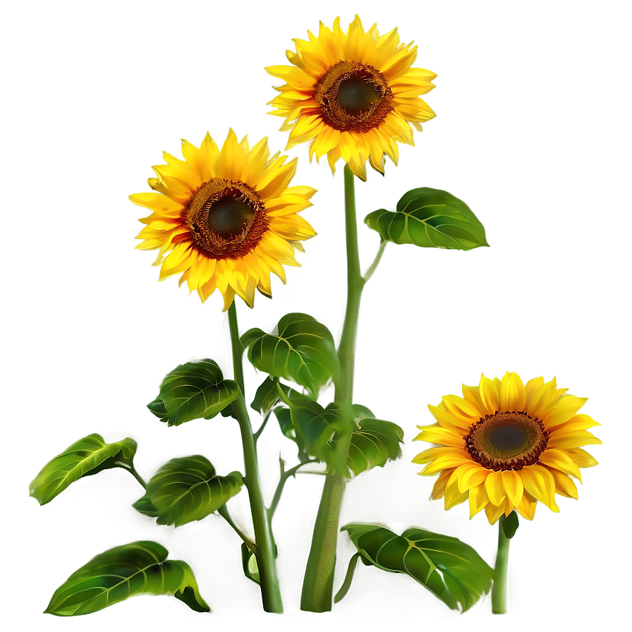 Sunflower Transparent Scene Png 14