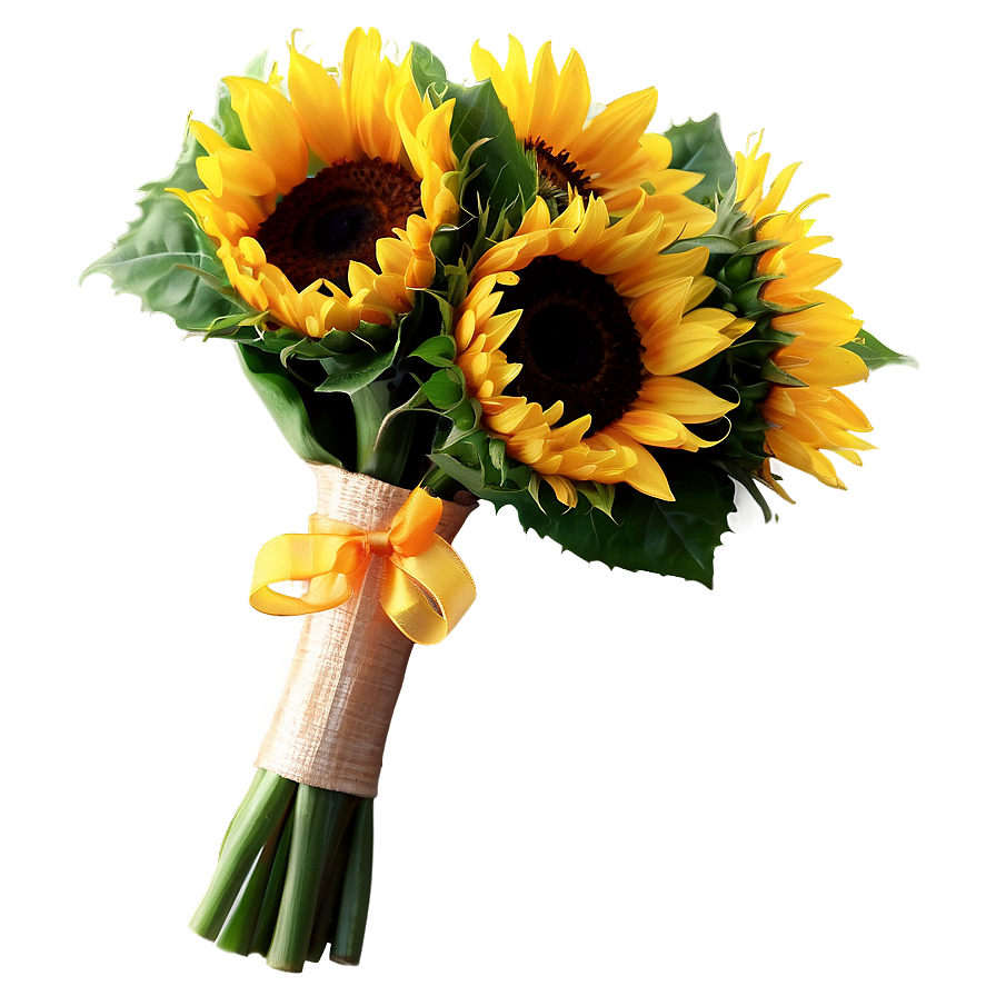 Sunflower Wedding Bouquets Png Nrb