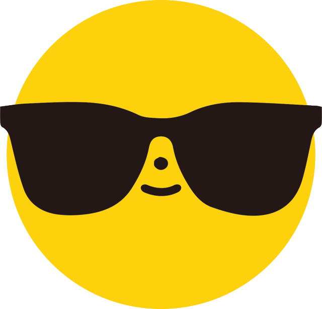 Sunglasses Emoji Cool Yellow Face