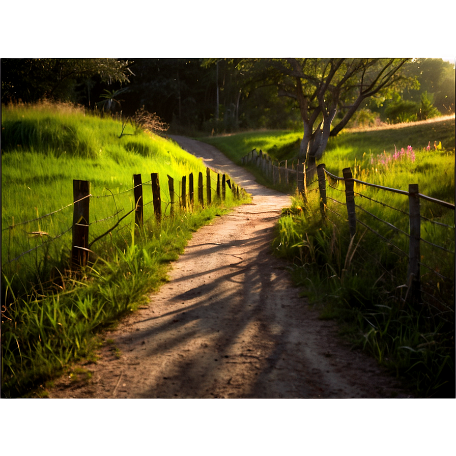 Sunlit Countryside Path Png Fmr