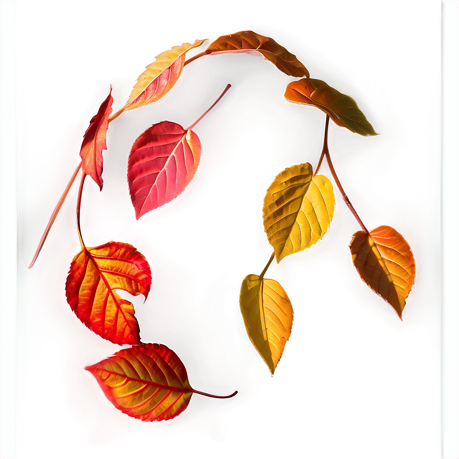 Sunlit Falling Leaves Png Mlw