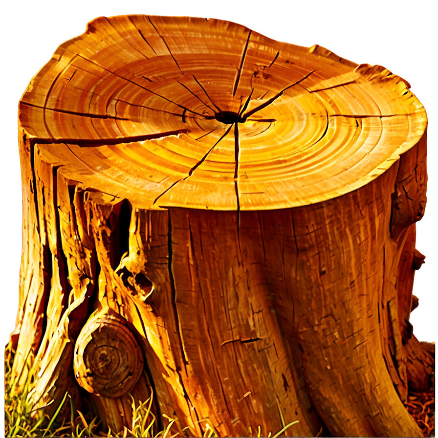 Sunlit Tree Stump Png Eor21