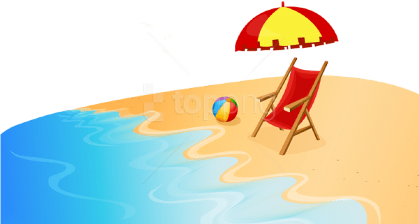 Sunny Beach Vacation Clipart