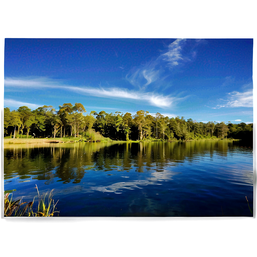 Sunny Fishing Lake Png Nhl36