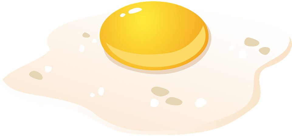 Sunny Side Up Fried Egg Vector