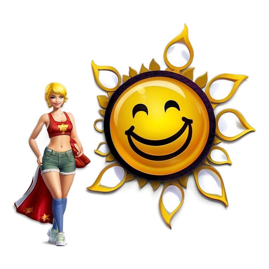 Sunny Smile Emblem Png Fda