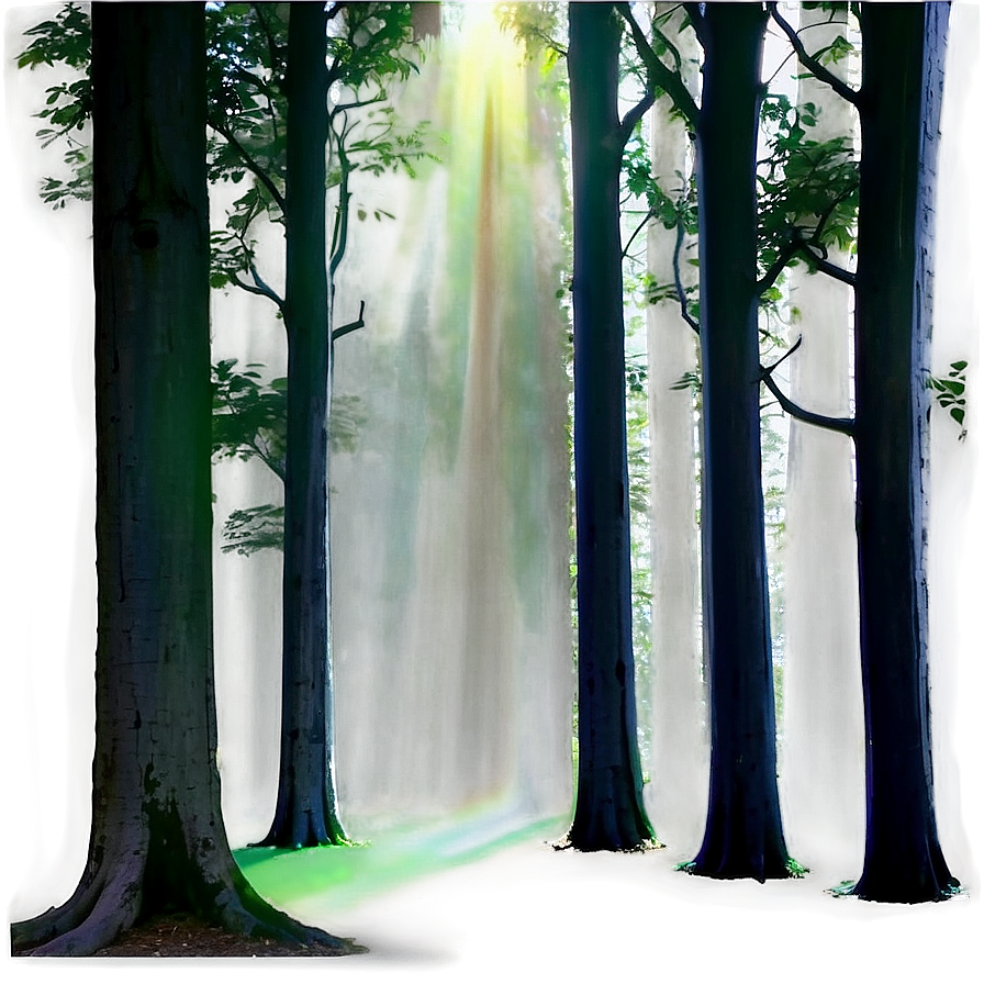 Sunrays In A Dark Forest Png 67